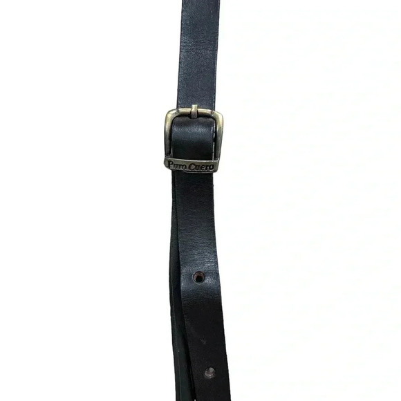 Vintage 1970’s Western Tooled Atzec Leather Crossbody Bag 8”h x 7”I - Picture 11 of 12